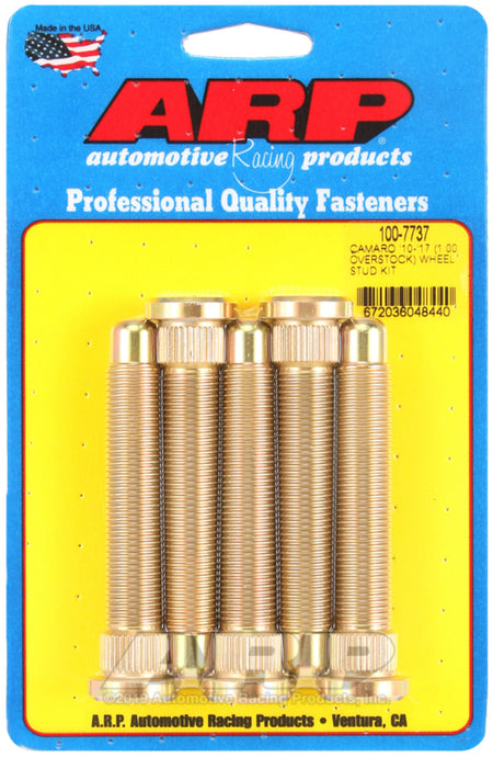 ARP 2010-2017 Chevrolet Camaro M14 1in Over Stock Length Wheel Stud Kit - 100-7737