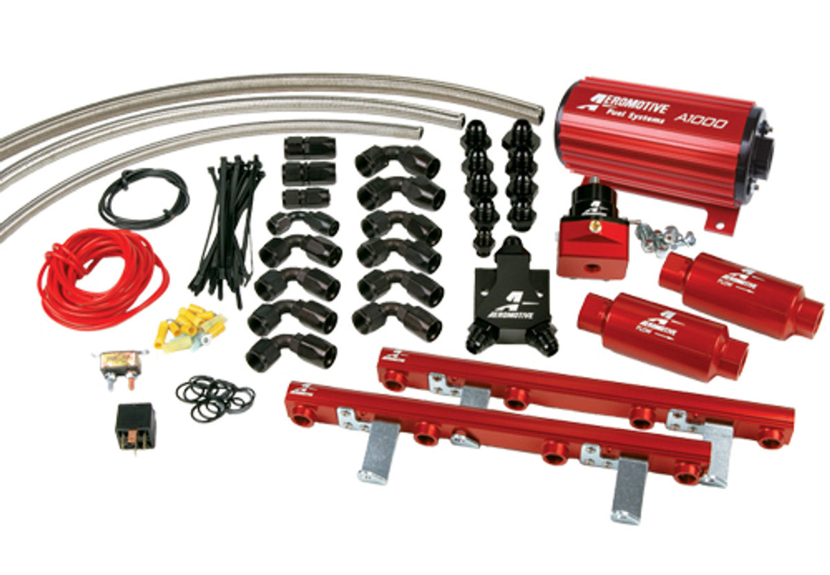 Aeromotive 1996-1998 1/2 Ford DOHC 4.6 L Competition Fuel System (Includes A1000 Pump) Fuel Tank Not Included (Return Style System) 17143