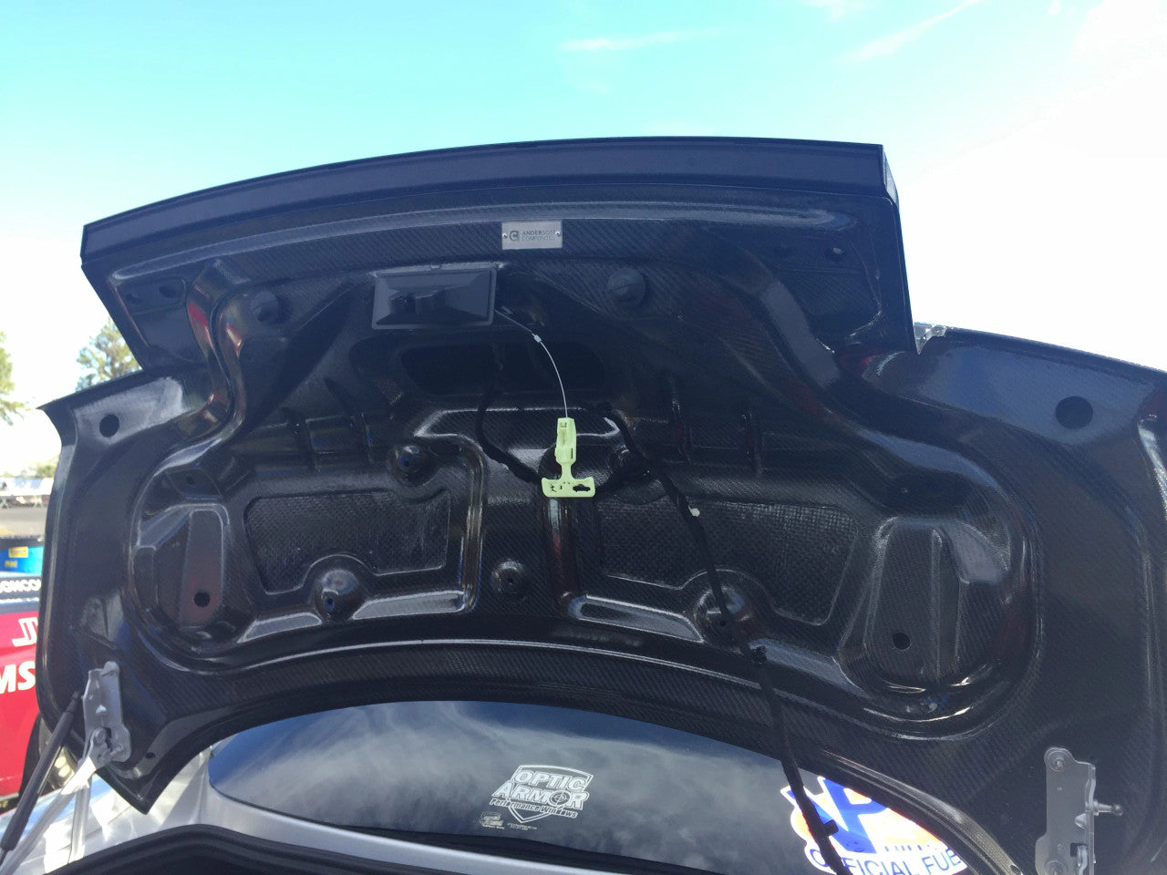 Anderson Composites Double Sided Carbon Fiber OE Style Decklid (2015-2023 Mustang) AC-TL15FDMU-DS