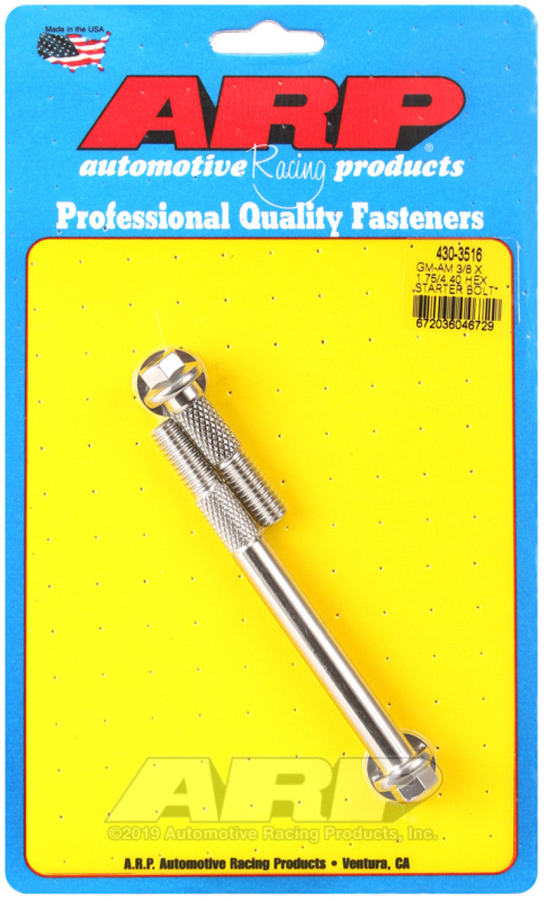 ARP GM 3/8 X 1.750/4.400 Hex SS Starter Bolt Kit - 430-3516