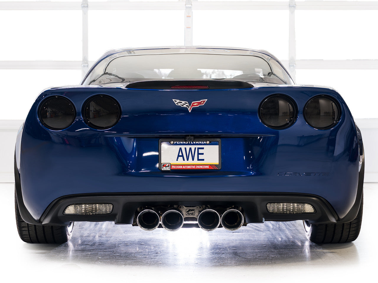 AWE Touring Edition Axleback Exhaust Chrome Tips (2006 - 2013 C6 Corvette Z06 / ZR1) 3015-42606