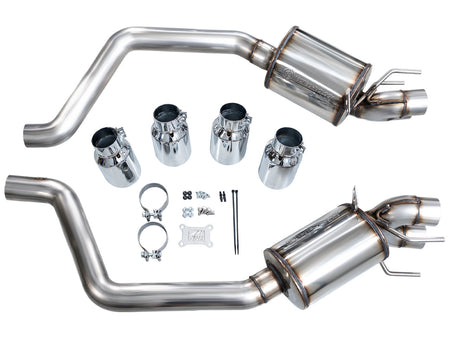 AWE Touring Edition Axleback Exhaust Chrome Tips (2006 - 2013 C6 Corvette Z06 / ZR1) 3015-42606