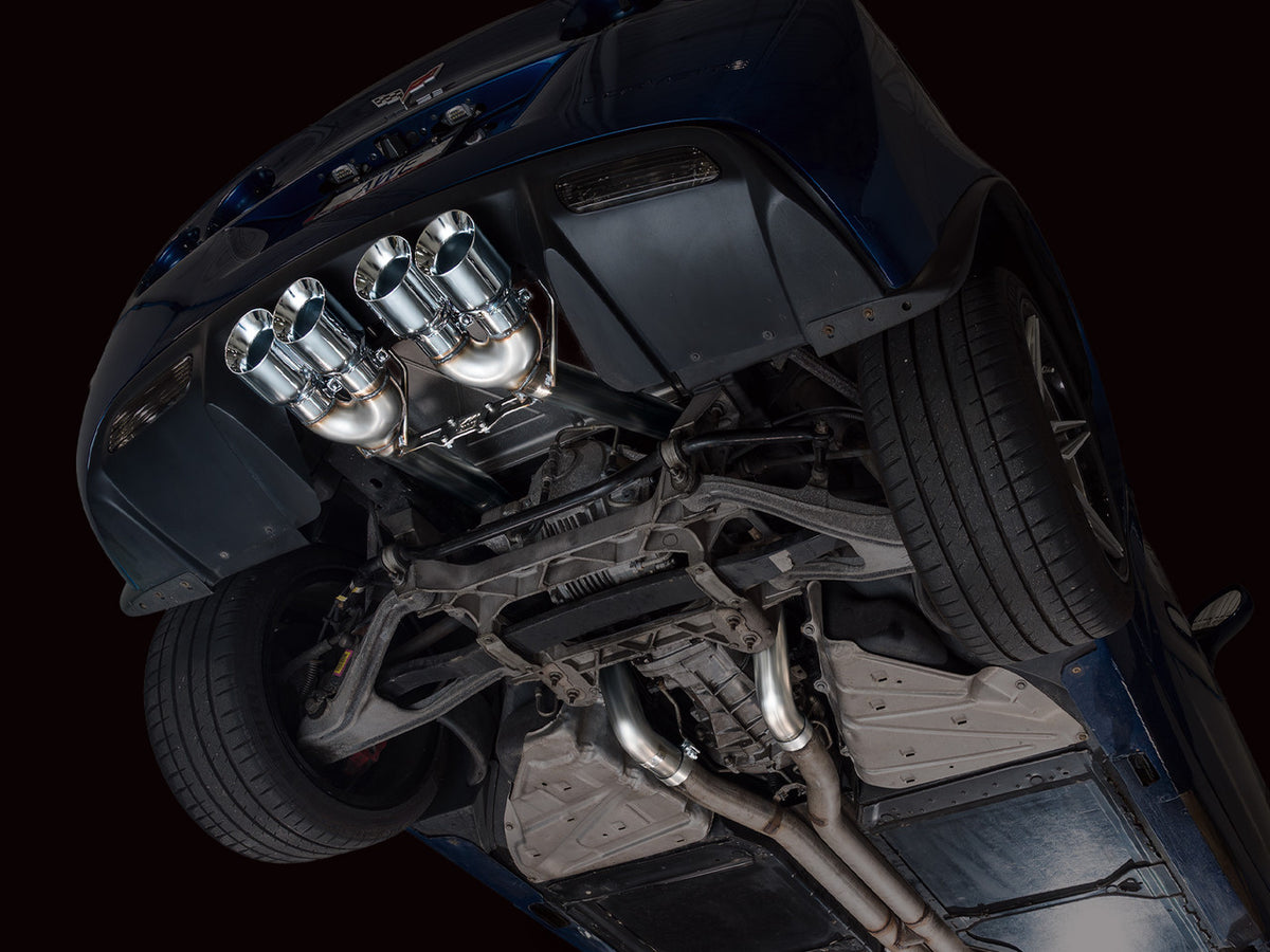 AWE Touring Edition Axleback Exhaust Chrome Tips (2006 - 2013 C6 Corvette Z06 / ZR1) 3015-42606