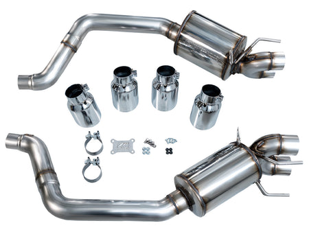 AWE Touring Edition Axleback Exhaust Chrome Tips (2005 - 2007 C6 Corvette 6.0L / 2008 6.0L) 3015-42660