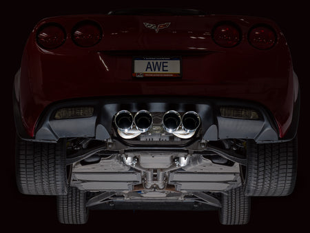 AWE Touring Edition Axleback Exhaust Chrome Tips (2005 - 2007 C6 Corvette 6.0L / 2008 6.0L) 3015-42660