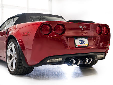 AWE Touring Edition Axleback Exhaust Chrome Tips (2009 - 2013 C6 Corvette 6.2L) 3015-42662