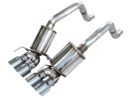 AWE Touring Edition Axleback Exhaust Chrome Tips (2009 - 2013 C6 Corvette 6.2L) 3015-42662