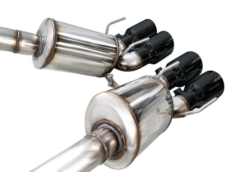 AWE Touring Edition Axleback Exhaust Black Tips (2006 - 2013 C6 Corvette Z06 / ZR1) 3015-43606