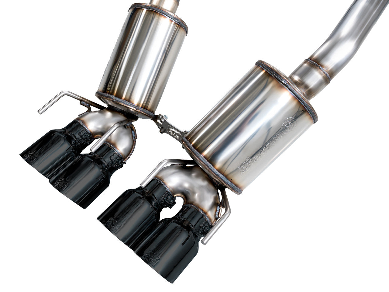 AWE Touring Edition Axleback Exhaust Black Tips (2006 - 2013 C6 Corvette Z06 / ZR1) 3015-43606