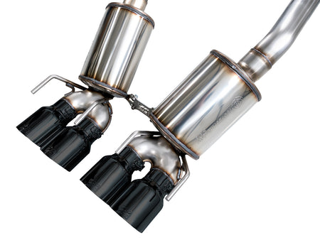 AWE Touring Edition Axleback Exhaust Black Tips (2006 - 2013 C6 Corvette Z06 / ZR1) 3015-43606