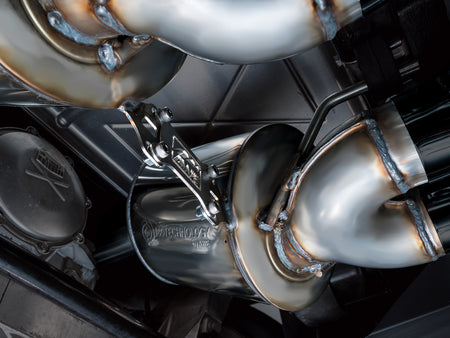 AWE Touring Edition Axleback Exhaust Black Tips (2009 - 2013 C6 Corvette 6.2L) 3015-43662