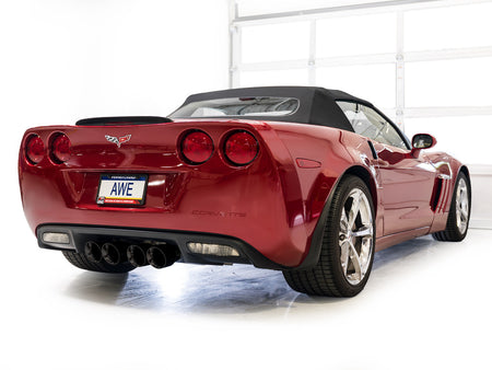 AWE Touring Edition Axleback Exhaust Black Tips (2009 - 2013 C6 Corvette 6.2L) 3015-43662