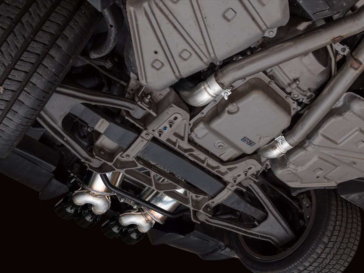 AWE Touring Edition Axleback Exhaust Black Tips (2009 - 2013 C6 Corvette 6.2L) 3015-43662