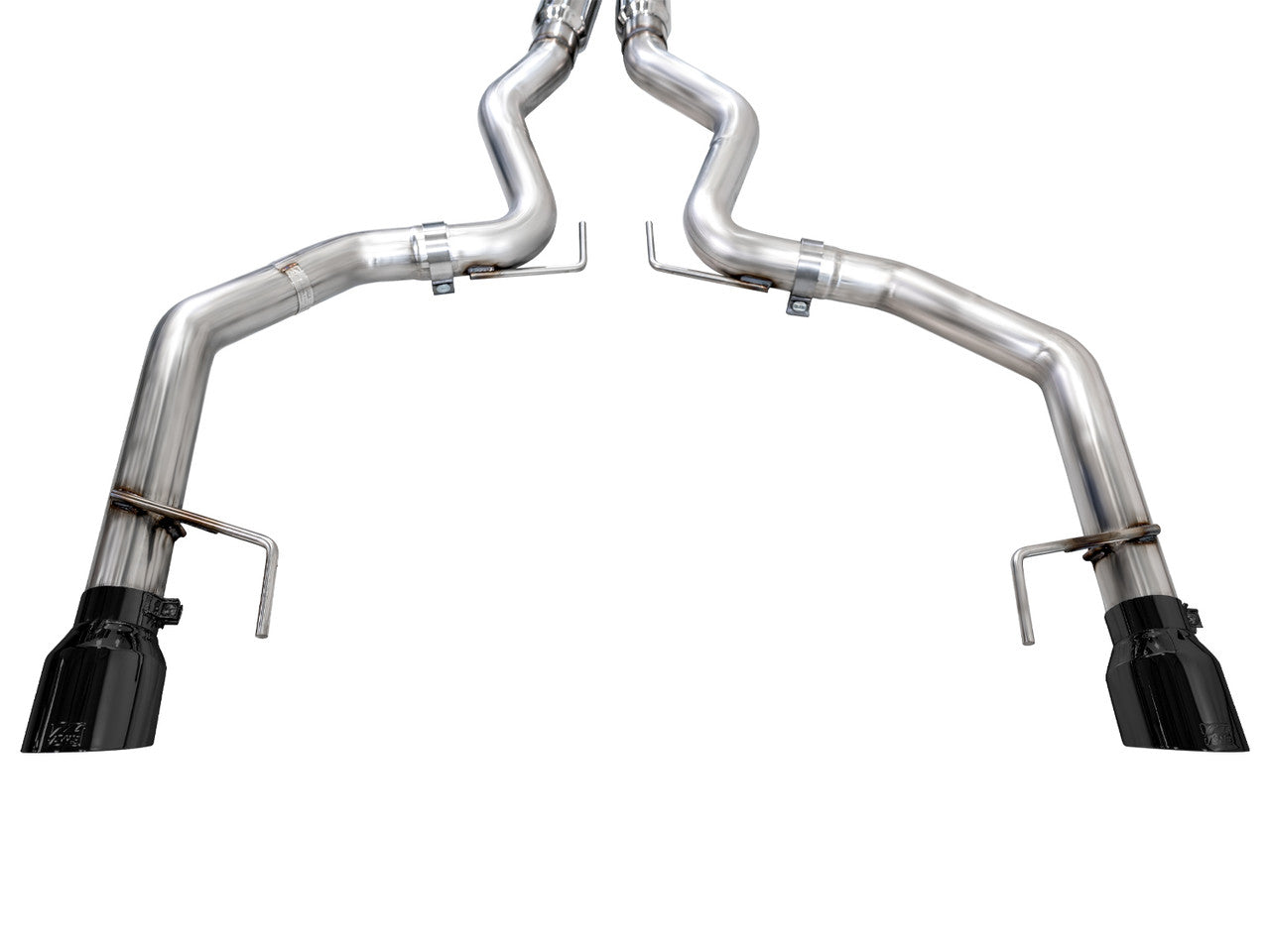 AWE Track Edition Catback Exhaust Dual Black Tips (2024-2025 Mustang GT) 3020-33650