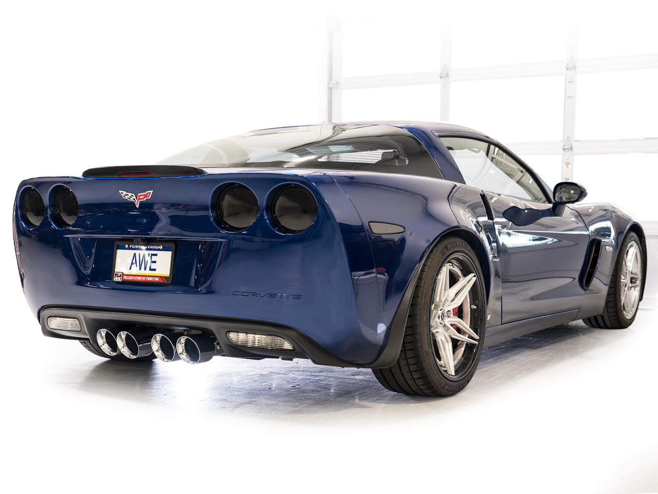 AWE Track Edition Axleback Exhaust Chrome Tips (2006 - 2013 C6 Corvette Z06 / ZR1) 3020-42606