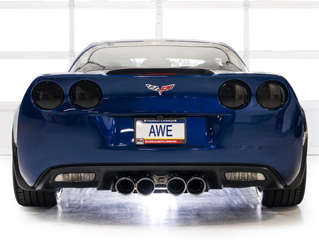 AWE Track Edition Axleback Exhaust Chrome Tips (2006 - 2013 C6 Corvette Z06 / ZR1) 3020-42606