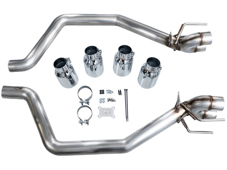 AWE Track Edition Axleback Exhaust Chrome Tips (2006 - 2013 C6 Corvette Z06 / ZR1) 3020-42606