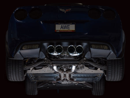 AWE Track Edition Axleback Exhaust Chrome Tips (2006 - 2013 C6 Corvette Z06 / ZR1) 3020-42606