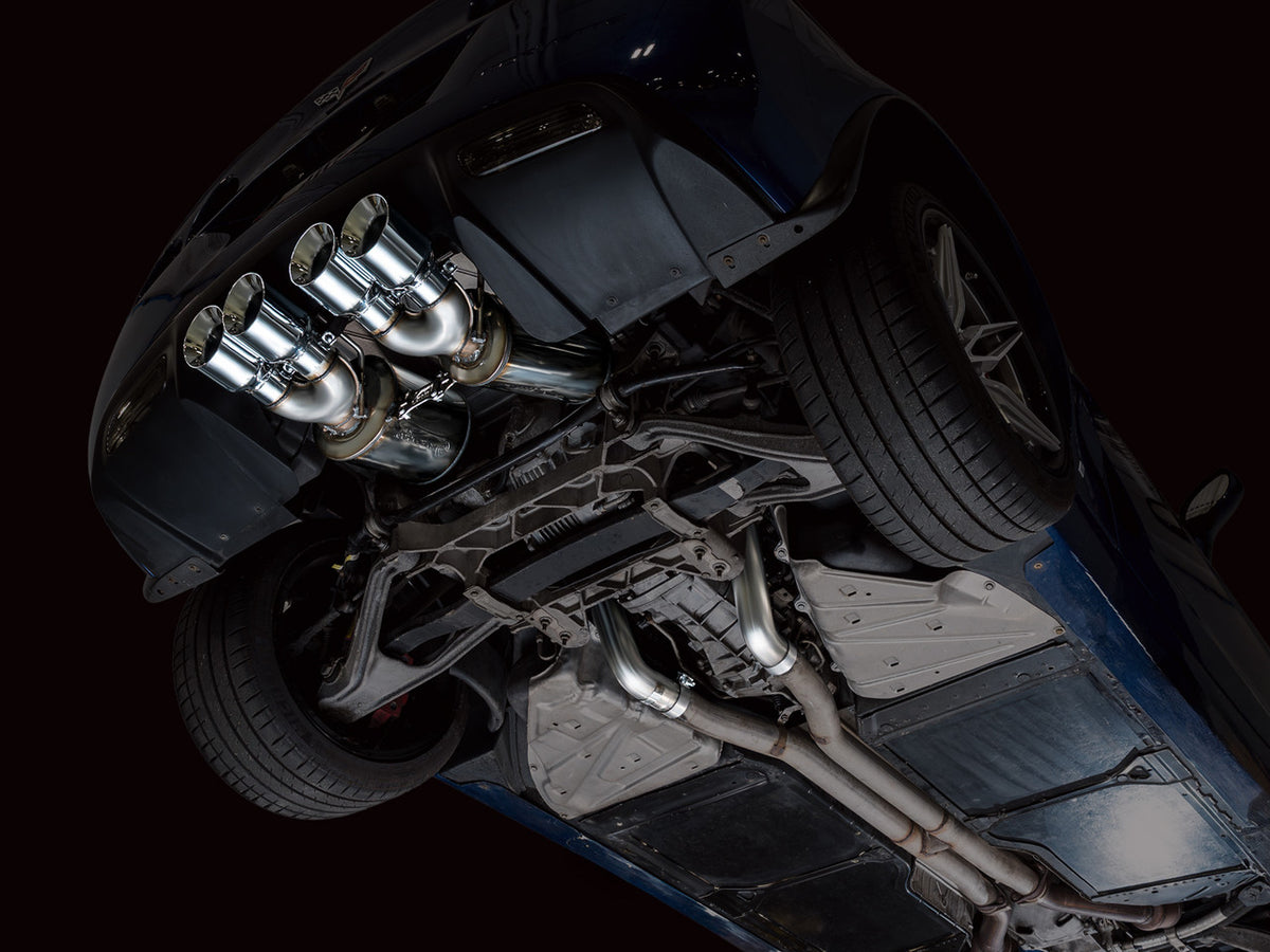 AWE Track Edition Axleback Exhaust Chrome Tips (2006 - 2013 C6 Corvette Z06 / ZR1) 3020-42606