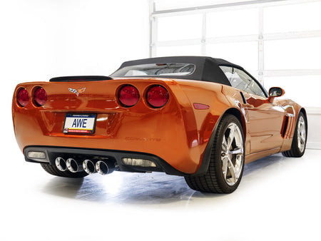 AWE Track Edition Axleback Exhaust Chrome Tips (2005 - 2007 C6 Corvette 6.0L / 2008 6.0L) 3020-42660