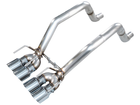 AWE Track Edition Axleback Exhaust Chrome Tips (2005 - 2007 C6 Corvette 6.0L / 2008 6.0L) 3020-42660