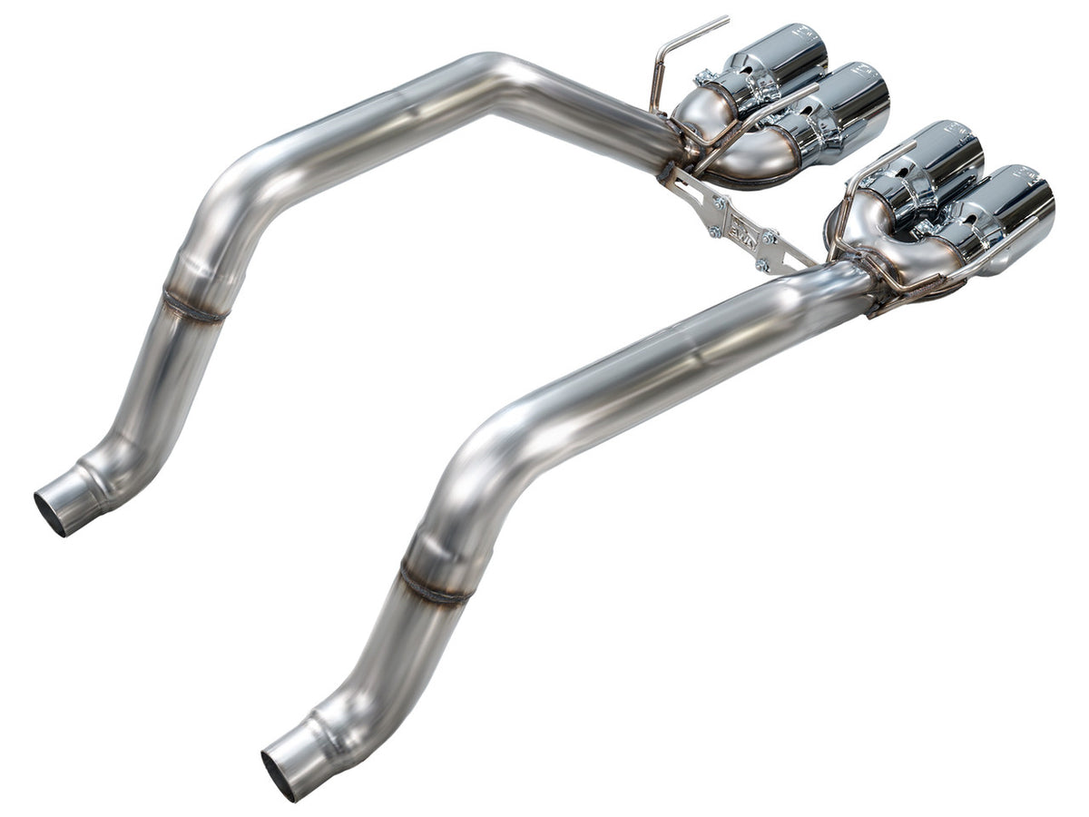 AWE Track Edition Axleback Exhaust Chrome Tips (2005 - 2007 C6 Corvette 6.0L / 2008 6.0L) 3020-42660