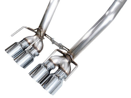 AWE Track Edition Axleback Exhaust Chrome Tips (2009 - 2013 C6 Corvette 6.2L) 3020-42662