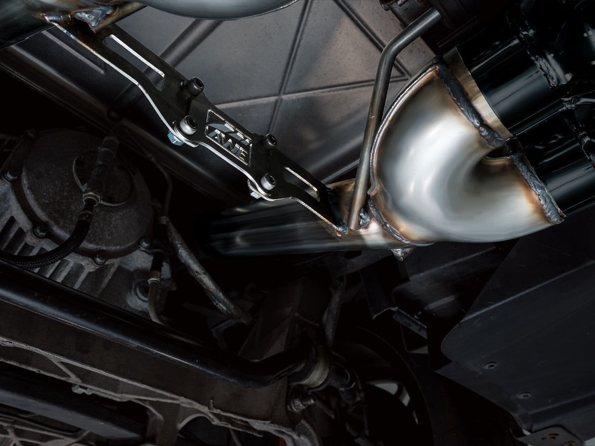 AWE Track Edition Axleback Exhaust Black Tips (2006 - 2013 C6 Corvette Z06 / ZR1) 3020-43606