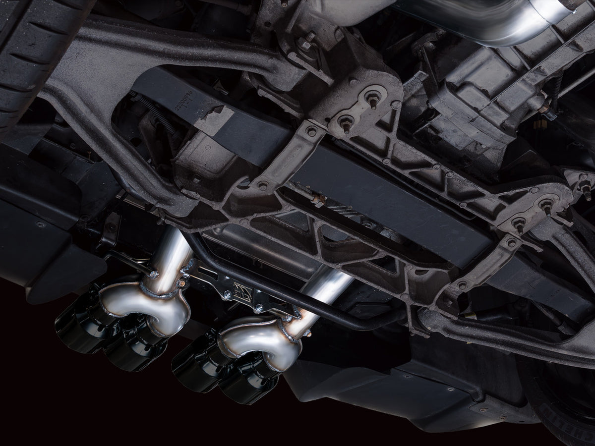 AWE Track Edition Axleback Exhaust Black Tips (2006 - 2013 C6 Corvette Z06 / ZR1) 3020-43606