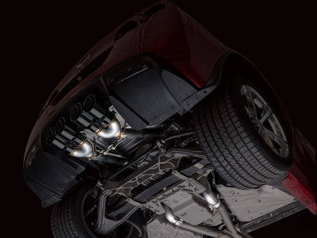 AWE Track Edition Axleback Exhaust Black Tips (2005 - 2007 C6 Corvette 6.0L / 2008 6.0L) 3020-43660