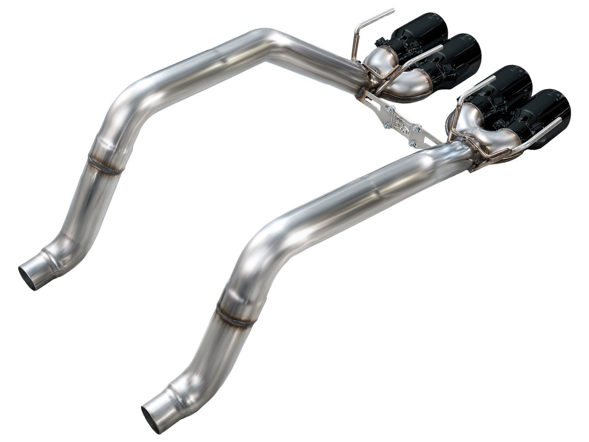 AWE Track Edition Axleback Exhaust Black Tips (2009 - 2013 C6 Corvette 6.2L) 3020-43662