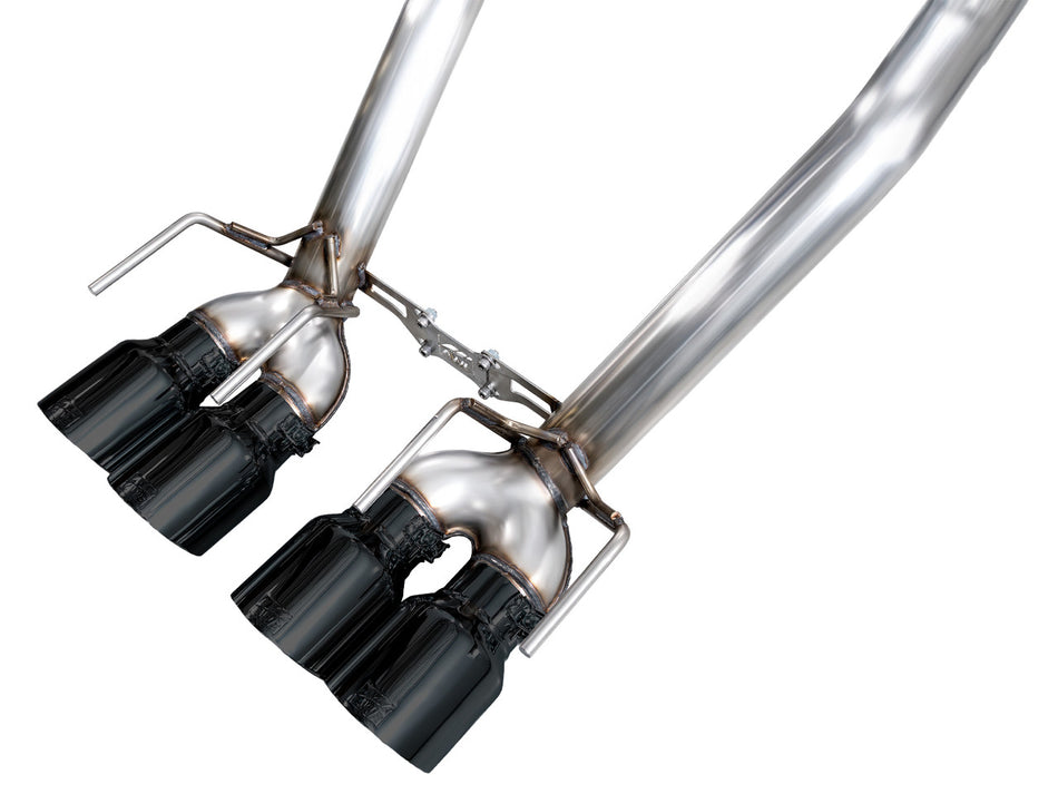 AWE Track Edition Axleback Exhaust Black Tips (2009 - 2013 C6 Corvette 6.2L) 3020-43662