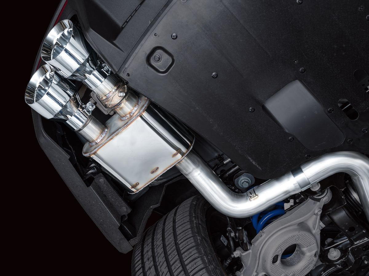 AWE Switchpath Catback Exhaust Quad Silver Tips (2024-2025 Dark Horse S650) 3025-42375