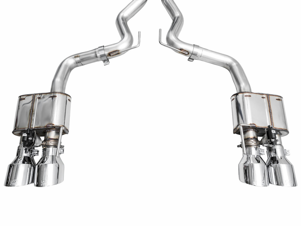 AWE Switchpath Catback Exhaust Quad Silver Tips (2024-2025 Dark Horse S650) 3025-42375