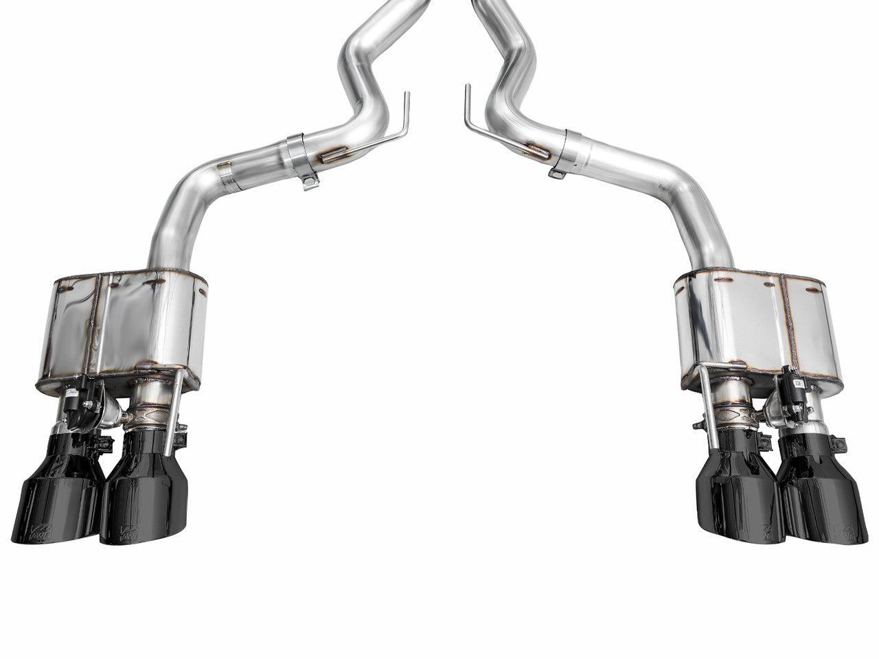 AWE Switchpath Catback Exhaust Quad Black Tips (2024-2025 Dark Horse S650) 3025-43375