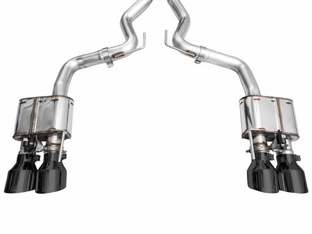 AWE Switchpath Catback Exhaust Quad Black Tips (2024-2025 Dark Horse S650) 3025-43375