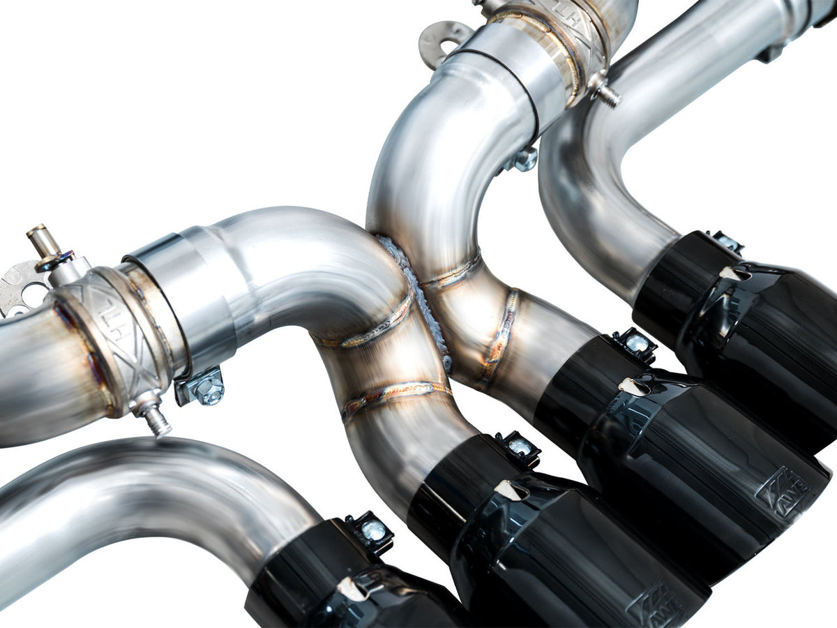 AWE SwitchPath Exhaust w/ Diamond Black Tips (2023-2024 C8 Corvette Z06) 3025-43906