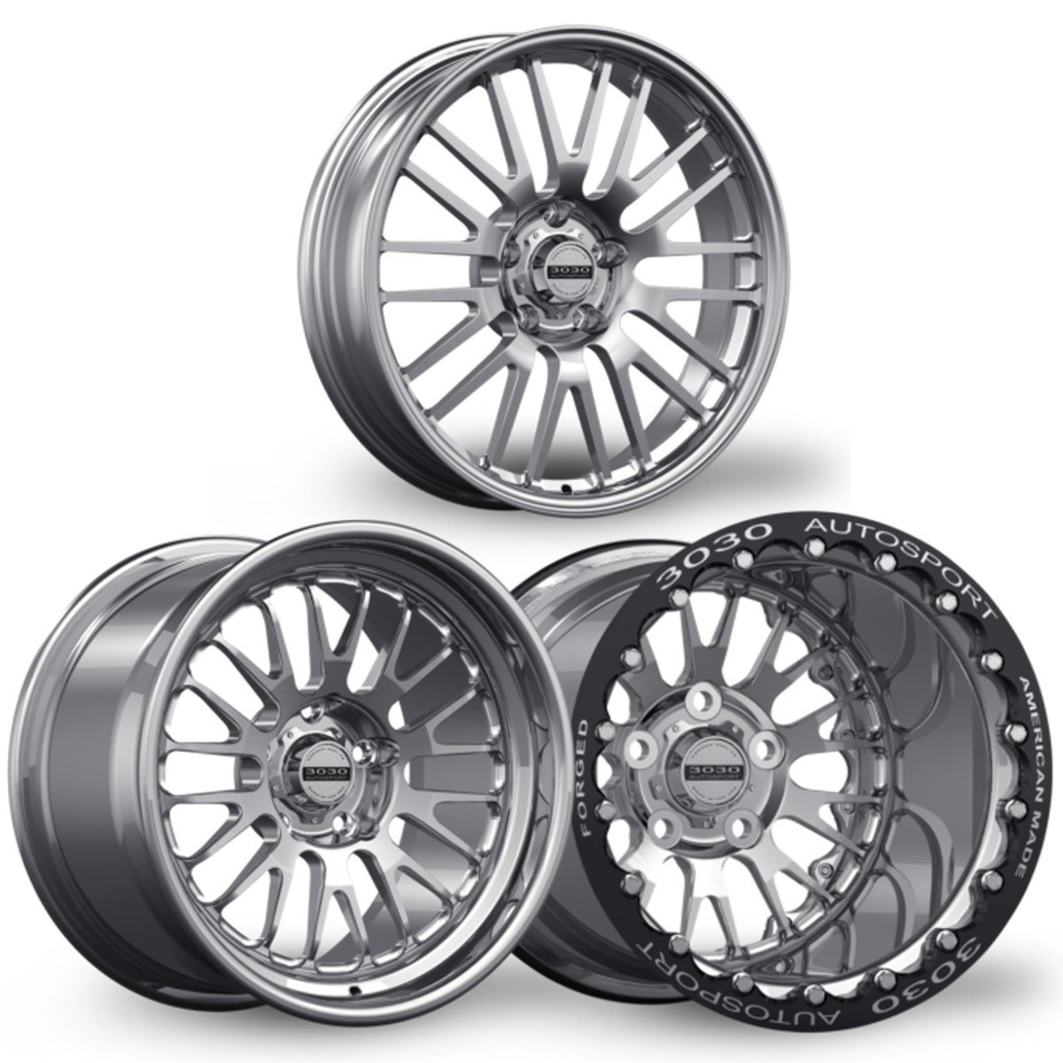 3030 Autosport Legend 18x5 & 17x10 Drag Pack (2015-2023 Mustang / 2024 Mustang)
