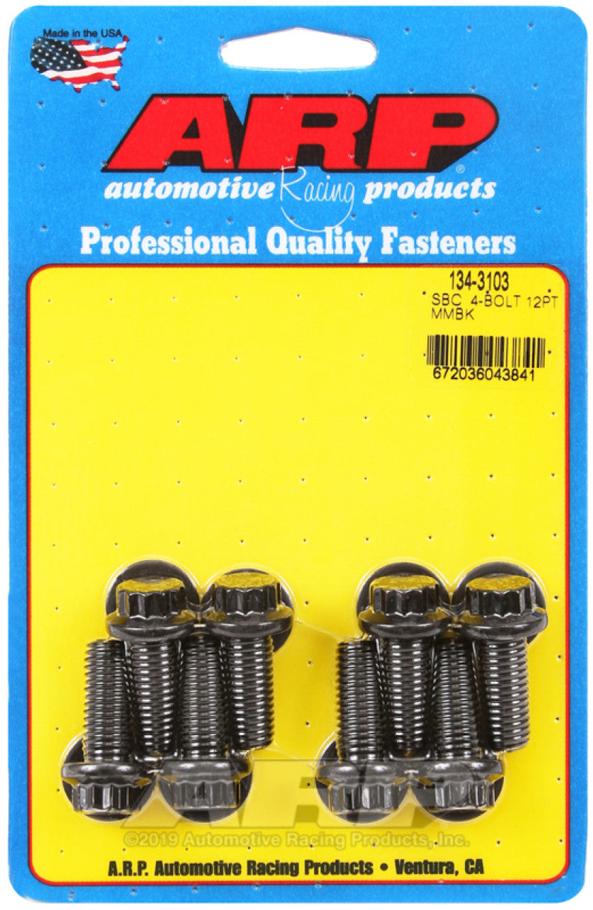 ARP SB Chevy 4 Bolt 12pt Motor Mount Bolt Kit - 134-3103
