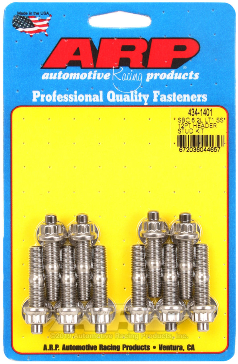 ARP SB Chevy 6.2L LT1 SS 12PT Header Stud Kit - 434-1401