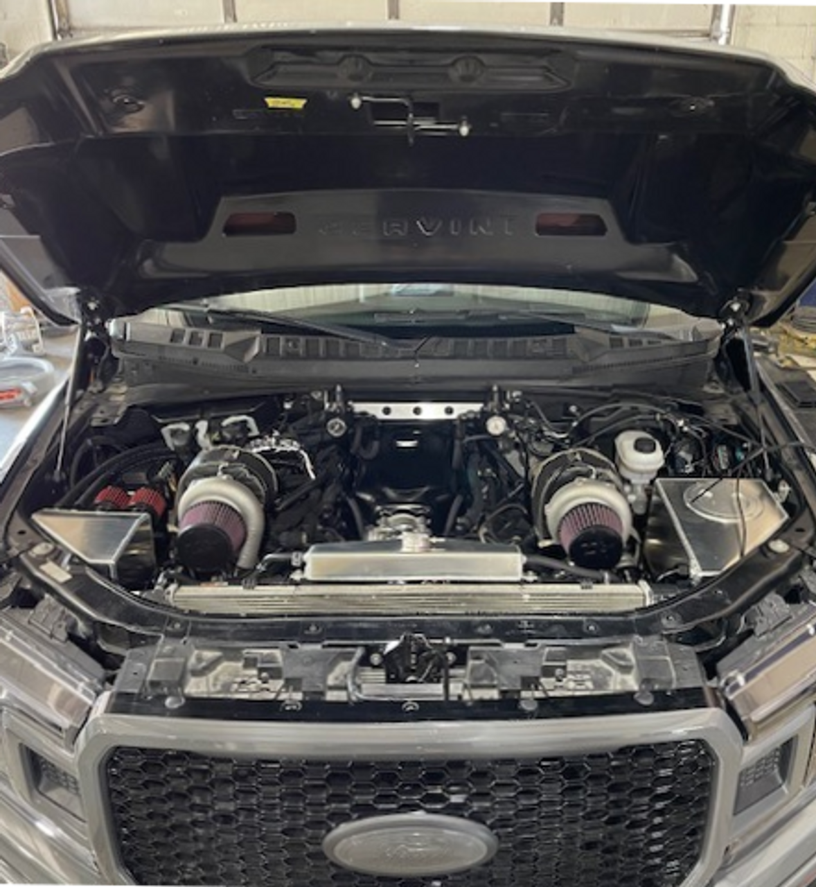 AldoWelds Top Mount Twin Turbo Base Kit (2015-2023 F150)