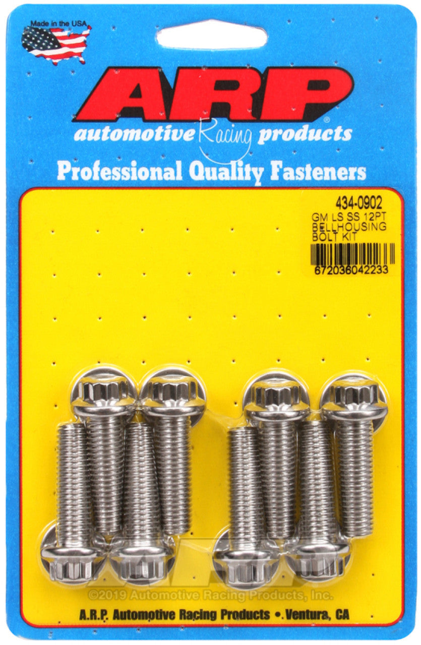 ARP GM LS 12pt Bellhousing Bolt Kit - 434-0902