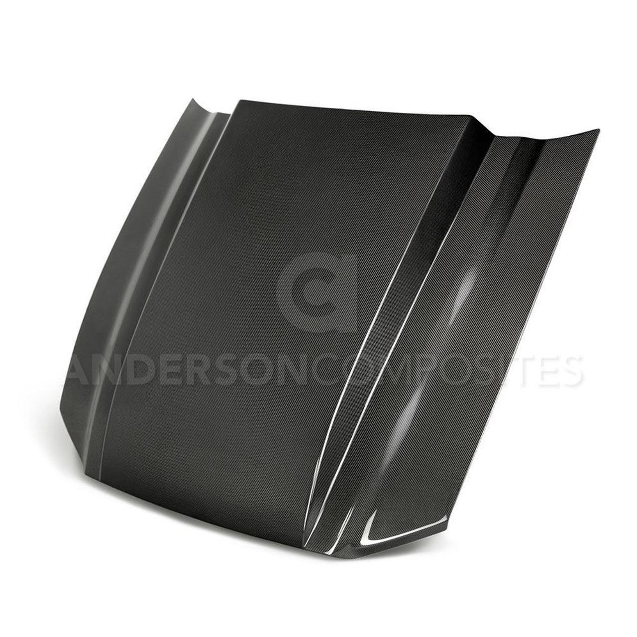 Anderson Composites Carbon Fiber Cowl Hood (2013-2014 Mustang) AC-HD13FDMU-CJ
