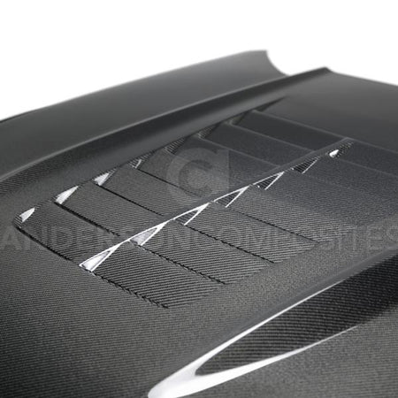 Anderson Composites Carbon Fiber Double Sided Hood Type GT5 (15-17 Mustang) AC-HD15FDMU-GT5-DS