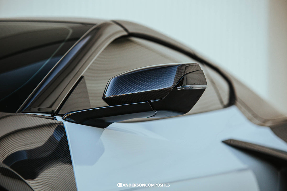 Anderson Composites Carbon Fiber Mirror Covers (2020-2021 Corvette C8) AC-MC20CHC8