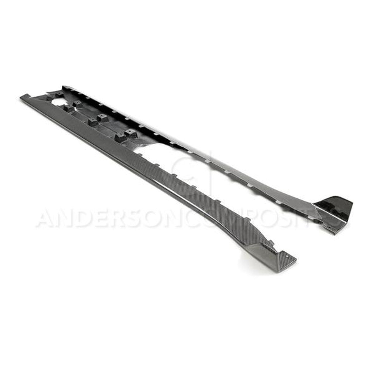 Anderson Composites Carbon Fiber Side Rocker Panel Splitters Pair (2020-2022 Shelby GT500) ac-ss20fdmu500