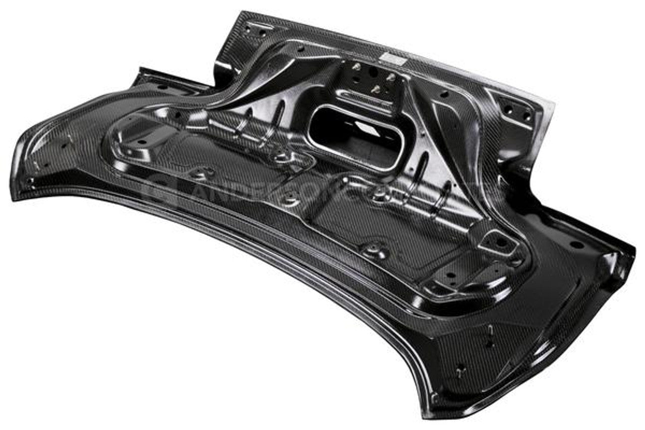 Anderson Composites Carbon Fiber Double Sided Decklid w/Integrated Spoiler (2015-2023 Mustang) AC-TL15FDMU-SA-DS