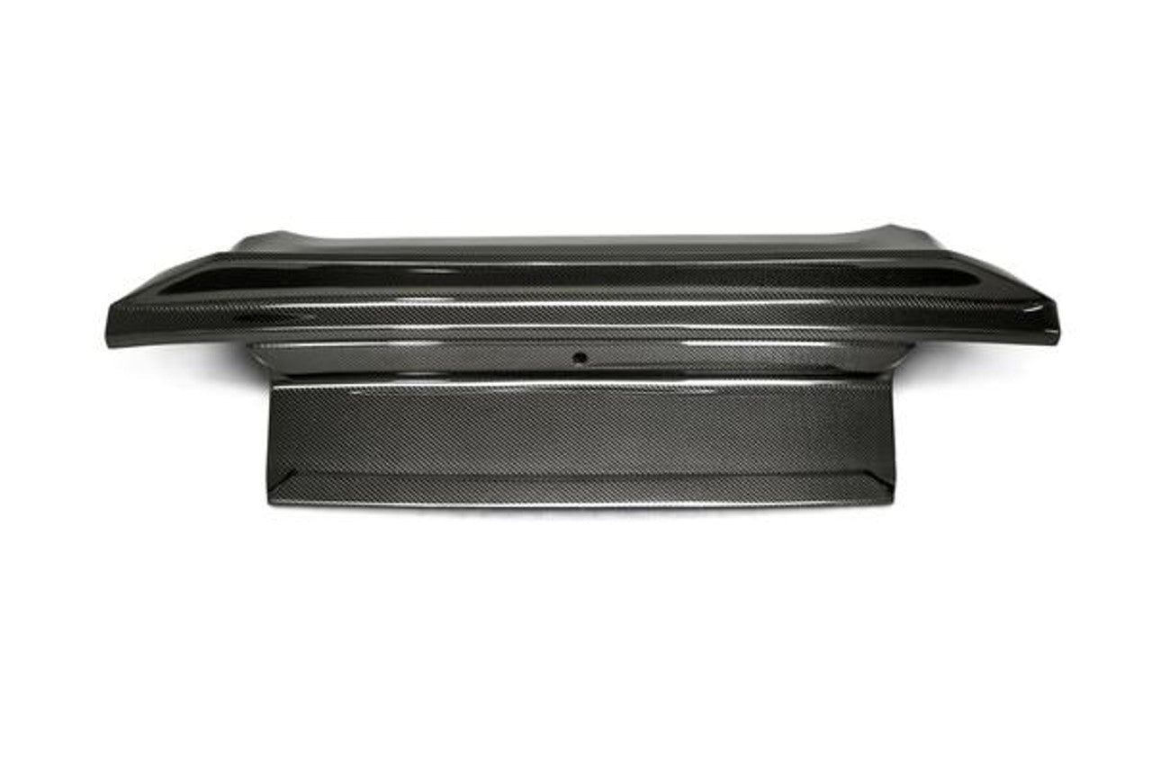 Anderson Composites Carbon Fiber Double Sided Decklid w/Integrated Spoiler (2015-2023 Mustang) AC-TL15FDMU-SA-DS