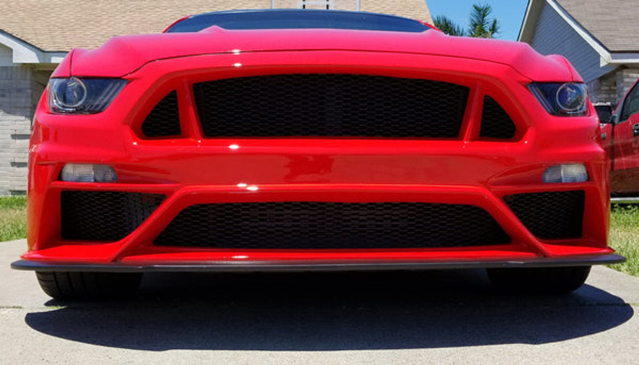 Anderson Composites Type-TT GT Style Fiberglass Front Bumper w/Front Lip (2015-2017 Mustang) AC-FB15FDMU-TT-GF