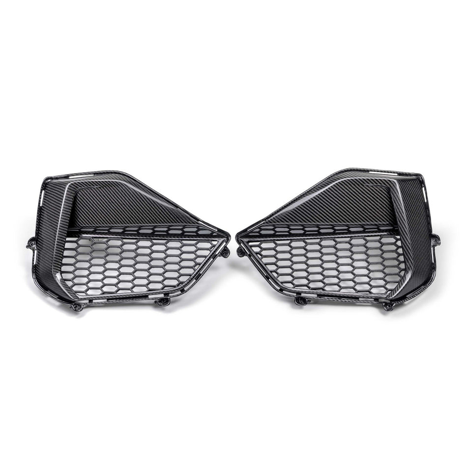 Anderson Composites Carbon Fiber Front Bumper Inserts (2024 - 2025 Mustang GT) AC-FBI24FDMUGT